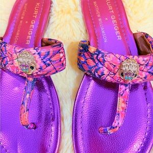 Matthew Williamson Vibrant Purple Sandals